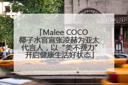 Malee COCO椰子水官宣张凌赫为亚太代言人，以“美不费力”开启健康生活好状态